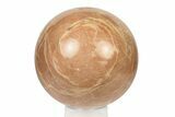 Polished Peach Moonstone Sphere - Madagascar #252037-1